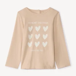 T-shirt met lange mouwen en print meisjes