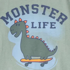 T-shirt met lange mouwen en print voor babyjongens