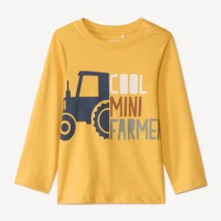 T-shirt met lange mouwen en print voor babyjongens