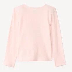 T-shirt met lange mouwen en reliëftekst meisjes
