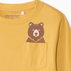T-shirt met lange mouwen en speelse dierenprint jongens