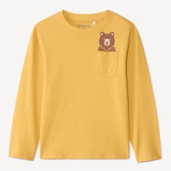 T-shirt met lange mouwen en speelse dierenprint jongens
