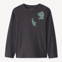 T-shirt met lange mouwen en speelse dierenprint jongens