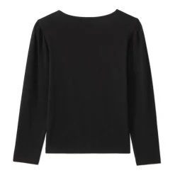 T-shirt met lange mouwen, geborduurd, meisjes
