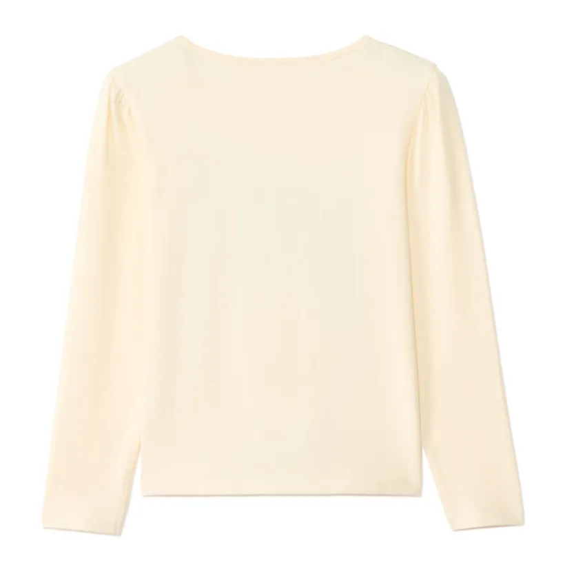 T-shirt met lange mouwen, geborduurd, meisjes