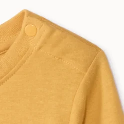 T-shirt met lange mouwen, grote contrasterende geperste print voor babyjongens