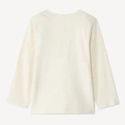 T-shirt met lange mouwen, grote contrasterende geperste print voor babyjongens