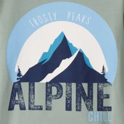 T-shirt met lange mouwen in effen kleur met soft print jongens