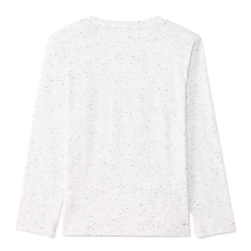 T-shirt met lange mouwen in jersey met neps-effect, skateboardprint jongens