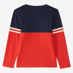 T-shirt met lange mouwen in kleurblokstijl