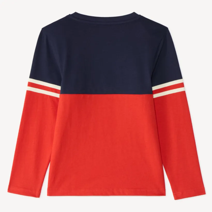 T-shirt met lange mouwen in kleurblokstijl