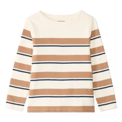 T-shirt met lange mouwen in marinière-stijl met dikke strepen jongens