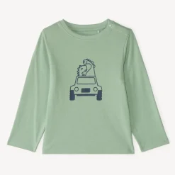 T-shirt met lange mouwen jongens met dinosaurusprint