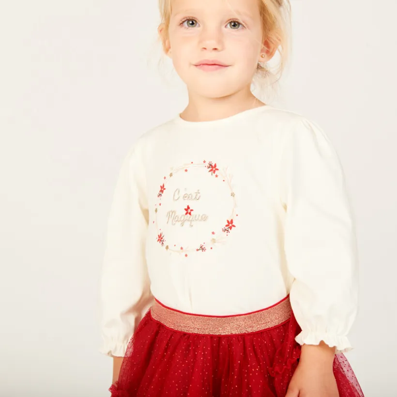 T-shirt met lange mouwen meisjes met print
