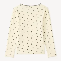 T-shirt met lange mouwen met bloemenprint voor meisje