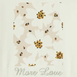 T-shirt met lange mouwen met bloemenprint meisjes