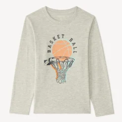 T-shirt met lange mouwen met fantasiedruk jongens