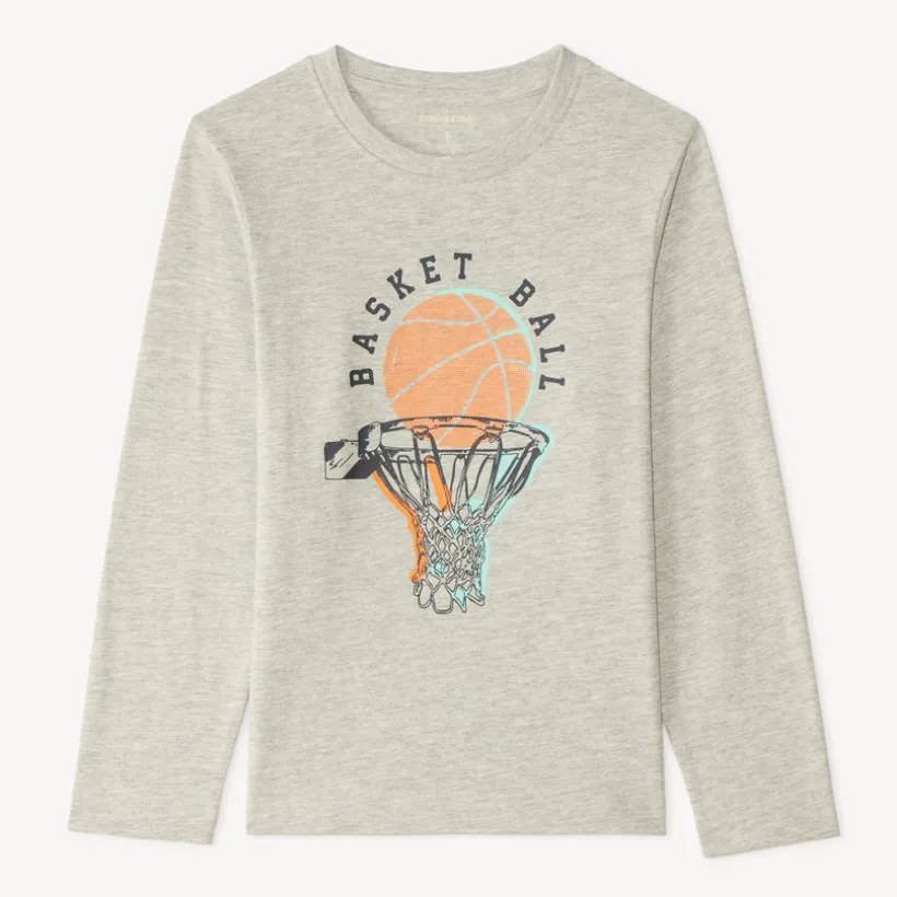 T-shirt met lange mouwen met fantasiedruk jongens