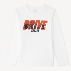 T-shirt met lange mouwen met fantasiedruk jongens