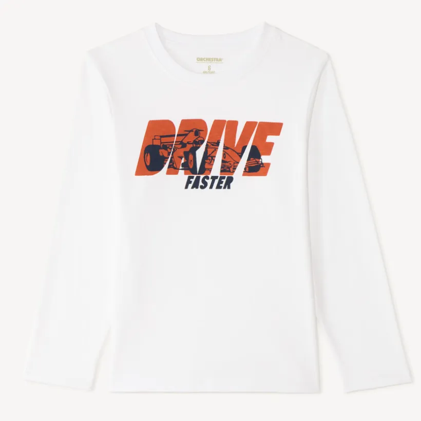 T-shirt met lange mouwen met fantasiedruk jongens
