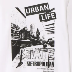 T-shirt met lange mouwen, photoprint van stad, jongens