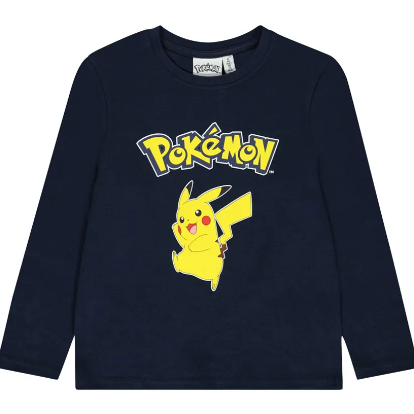 T-shirt met lange mouwen print Pikachu Pokémon voor jongen