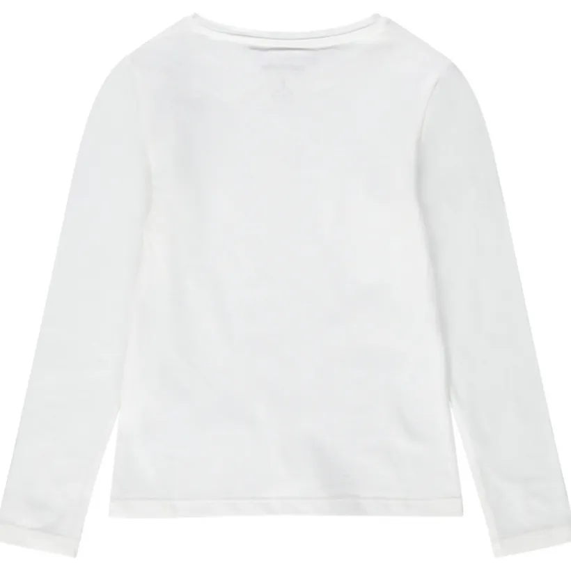 T-shirt met lange mouwen van jerseystof met motief van lovertjes