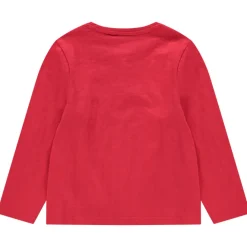 T-shirt met lange mouwen van jerseystof met geborduurd logo