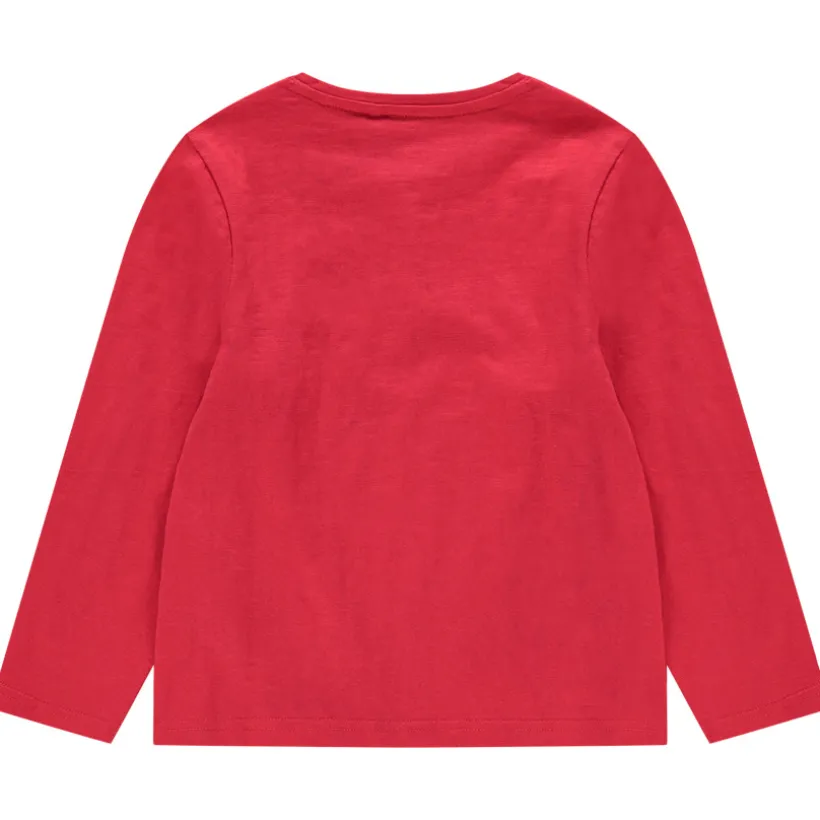 T-shirt met lange mouwen van jerseystof met geborduurd logo