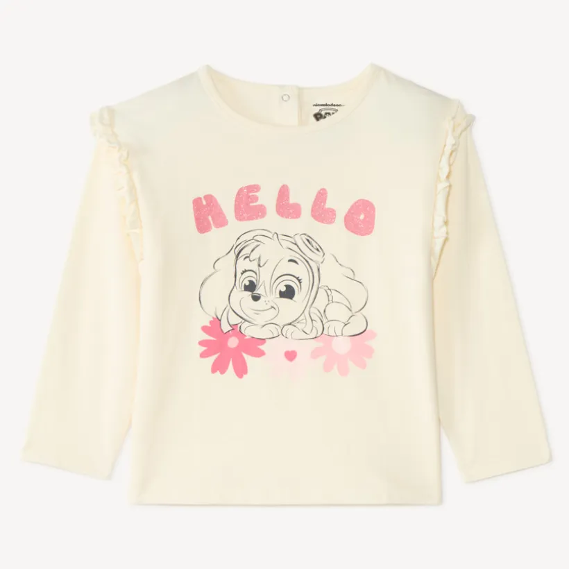 T-shirt met lange mouwen voor babymeisjes met print van Stella Pat'Patrouille