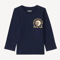 T-shirt met lange mouwen voor babyjongens met basketbalprint