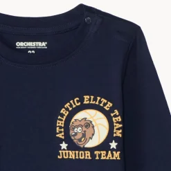 T-shirt met lange mouwen voor babyjongens met basketbalprint