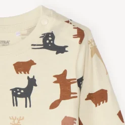 T-shirt met lange mouwen voor baby jongens met dierenprint