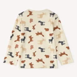 T-shirt met lange mouwen voor baby jongens met dierenprint