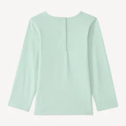 T-shirt met lange mouwen voor babymeisjes met glinsterende fantasiedruk.