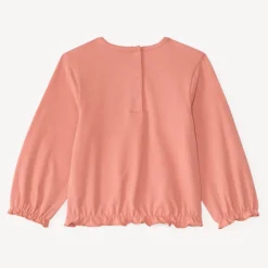T-shirt met lange mouwen voor babymeisjes met geborduurde bessen.