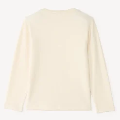 T-shirt met lange mouwen voor jongens, effen kleur