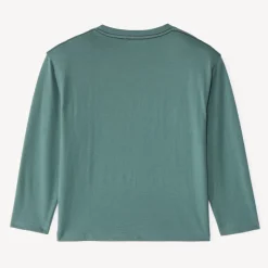 T-shirt met lange mouwen voor jongens, oversized, 3D geborduurde fantasie.