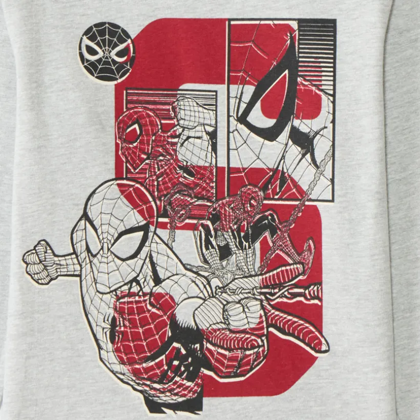 T-shirt met lange mouwen voor jongens met Spider-Man Marvel print