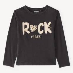 T-shirt met lange mouwen voor meisjes met opdruk "Rock Vibes