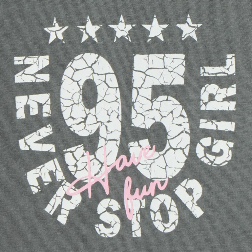 T-shirt met lange mouwen voor meisjes met een vervaagd effect