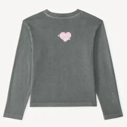 T-shirt met lange mouwen voor meisjes met een vervaagd effect