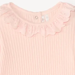 T-shirt met lange mouwen voor meisjes baby met ruches.