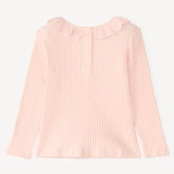 T-shirt met lange mouwen voor meisjes baby met ruches.