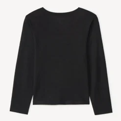 T-shirt met lange mouwen zwart fantasie meisjes