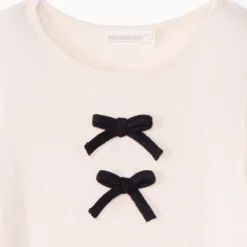 T-shirt met lange pofmouwen en knoopjes meisjes