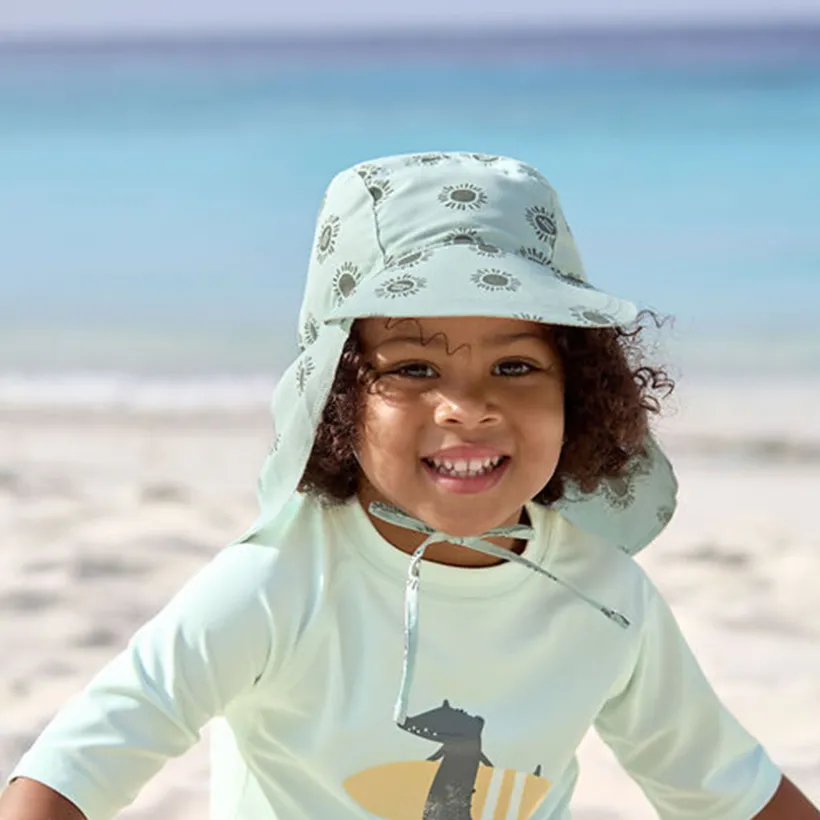 T-shirt Rashguard UV50+ 19-24M Crocodile Sea Foam