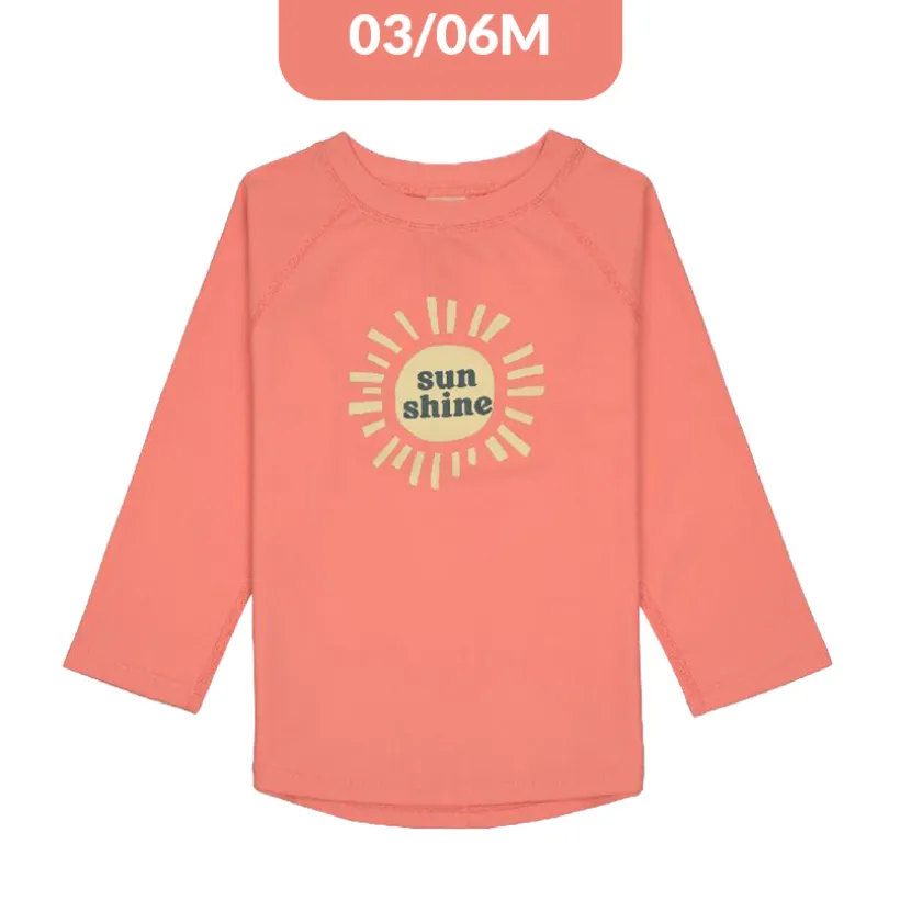 T-shirt Rashguard UV50+ 3-6M Sunshine Coral