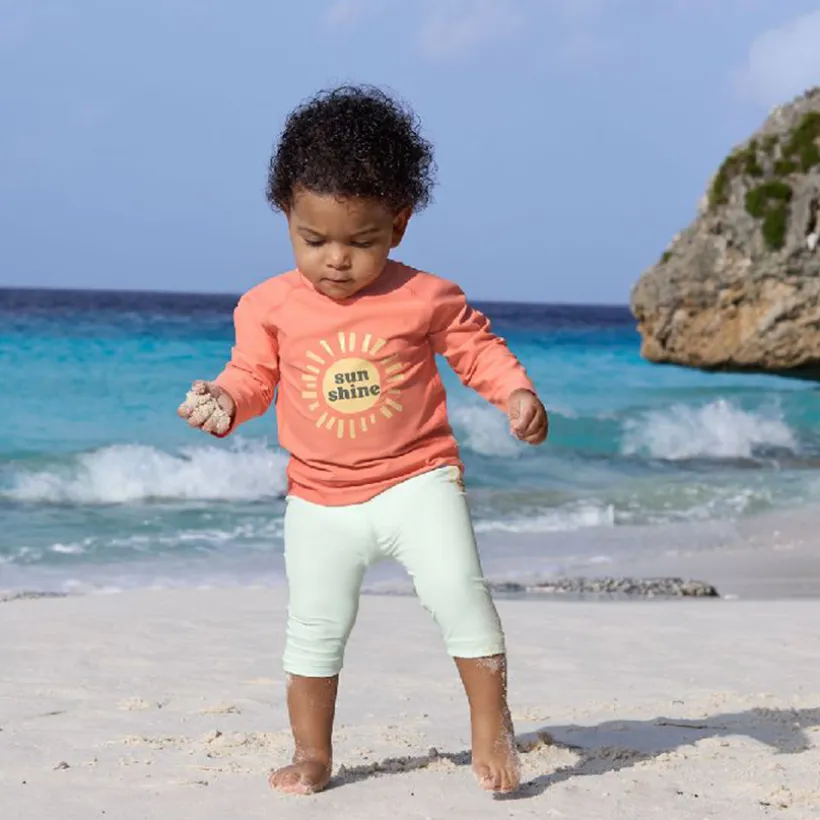 T-shirt Rashguard UV50+ 3-6M Sunshine Coral