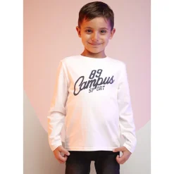 T-shirt van jersey met lange mouwen en fantasieprint jongens